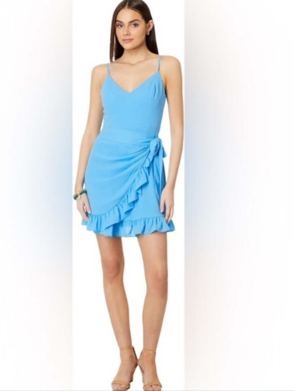 Lilly Pulitzer Womens Blue Alisa Wrap Dress. Sz 8 - Picture 3 of 10